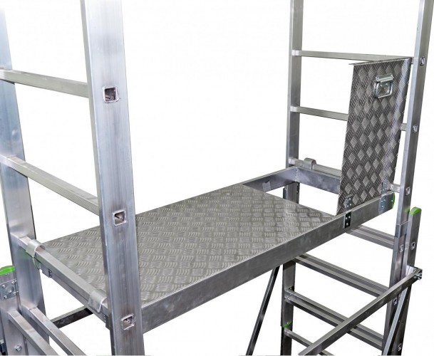 Вышка-тура алюминиевая Sarayli 2x11 + 2x11 с подъемным механизмом 5311 - изображение 3