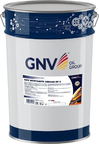 Высокотемпературная бентонитовая смазка GNV Bentonite Grease EP 2 18 кг GBG10174050192500080018