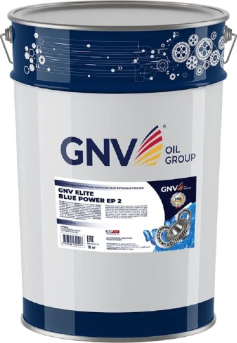 Высокотемпературная литиевая смазка GNV Elite Blue Power EP 2 18 кг GEB1027305020340002018