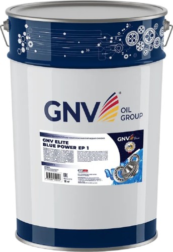 Высокотемпературная литиевая смазка GNV Elite Blue Power EP 1 18 кг GEB1027305020340001018