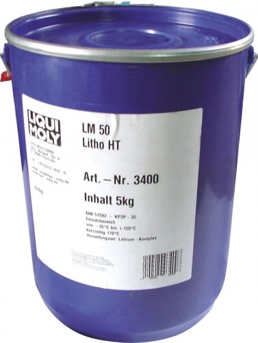 Высокотемпературная смазка для ступиц подшипников LIQUI MOLY LM 50 Litho HT  5 л. 3400 3400