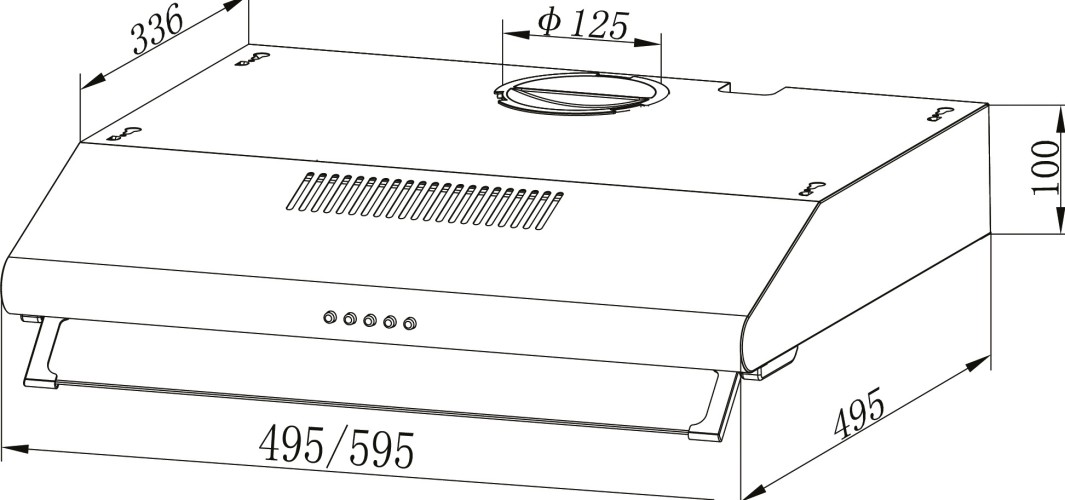 Вытяжка кухонная making Oasis everywhere UP-50S 4640039481614 - изображение 2