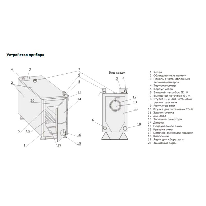 Твердотопливный котел Эван WARMOS-TT-25K (12515) - изображение 3