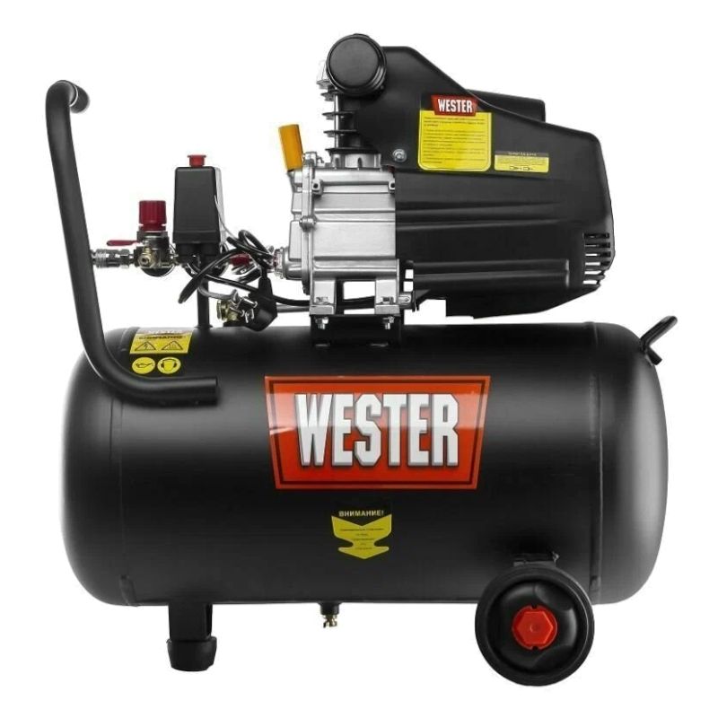 Компрессор WESTER WK1500/50 масляный, 1500Вт, 190л/мин, 50л, 8 бар - изображение 3