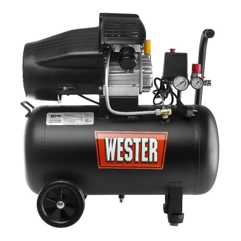 Компрессор WESTER WK2200/50PRO поршневой масляный, 2200 Вт, 330л/мин, 8бар - изображение 4