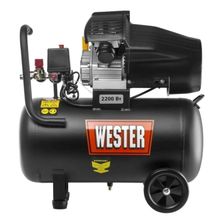 Компрессор WESTER WK2200/50PRO поршневой масляный, 2200 Вт, 330л/мин, 8бар - изображение 7