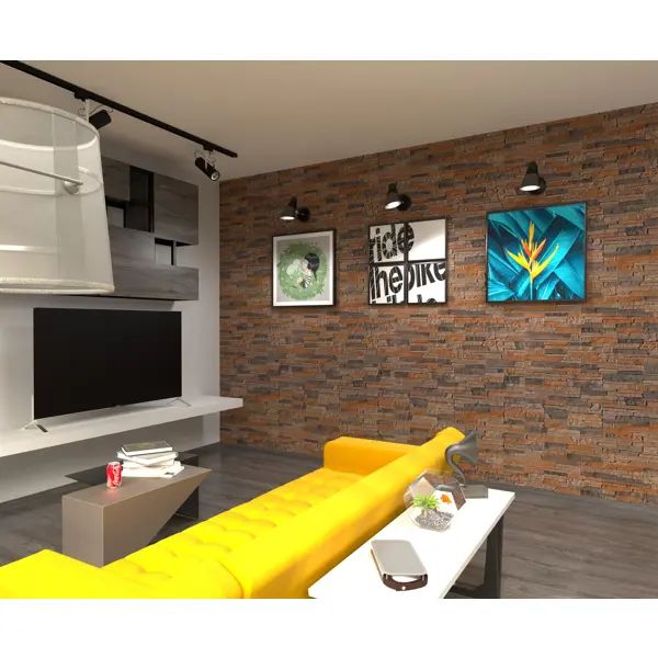 Камень искусственный White Hills Хайлэнд темно-коричневый 0.43 м2 - изображение 5