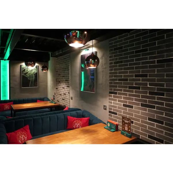 Камень искусственный White Hills Терамо Брик серо-черный 0.65 м2 - изображение 5