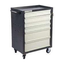 Тележка инструментальная WIEDERKRAFT 670х450х930 6 ящиков 4x87мм 2x179мм серый/с-серый WDK-606GG - изображение 4