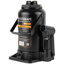 Домкрат бутылочный WIEDERKRAFT WDK-81160 16 т гидравлический высота 440 черный - изображение 8