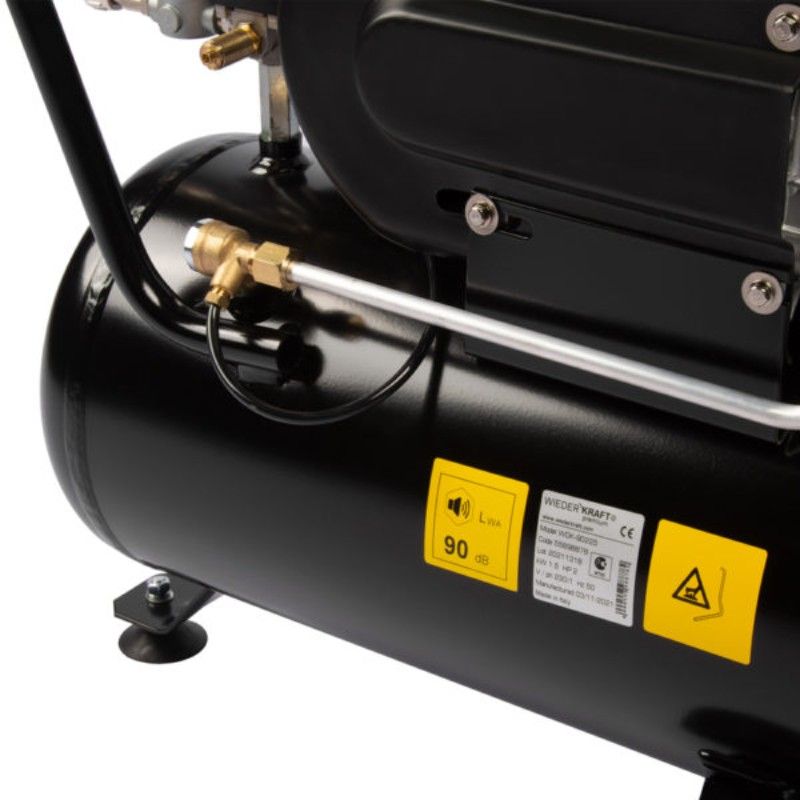Масляный поршневой компрессор с прямым приводом WIEDERKRAFT WDK-90225 225 л/мин, 24 л - изображение 6