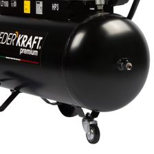 Масляный поршневой компрессор с ременным приводом WIEDERKRAFT WDK-91040 400 л/мин, ресивер 100 л - изображение 13