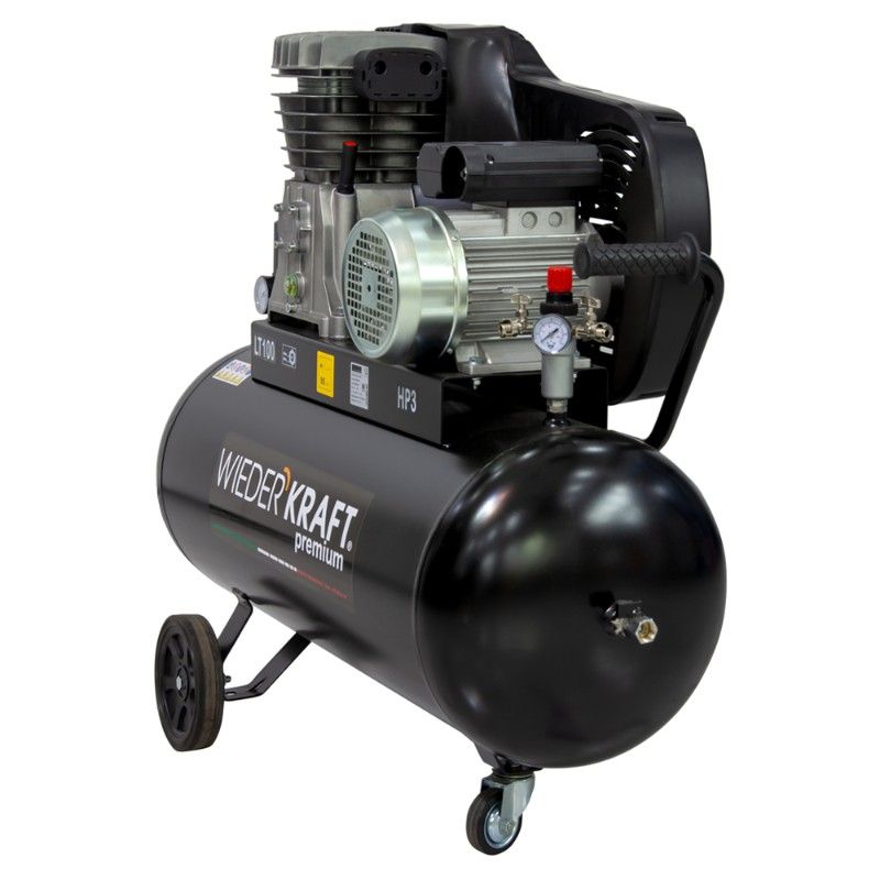 Компрессор воздушный ременной WIEDERKRAFT WDK-91054 100л 541л/мин - изображение 4