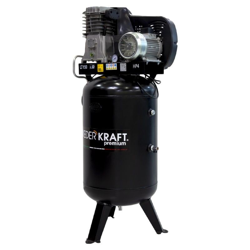 Компрессор воздушный вертикальный WIEDERKRAFT WDK-91554 150л 541л/мин - изображение 3