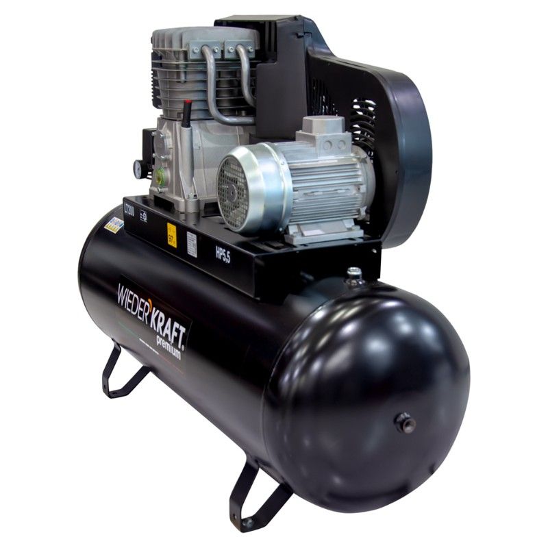 Компрессор стационарный воздушный WIEDERKRAFT WDK-92060 200л 606л/мин - изображение 4