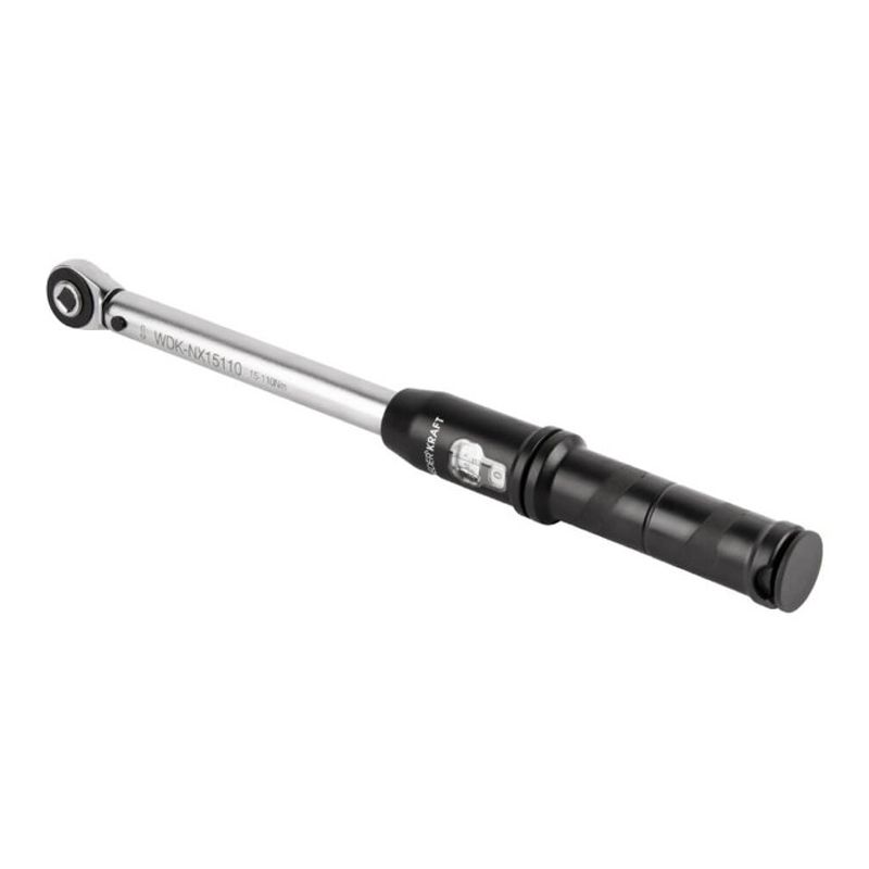Динамометрический ключ WIEDERKRAFT WDK-NX15110 15-110 Нм трещотка с проходным  квадратом 3/8