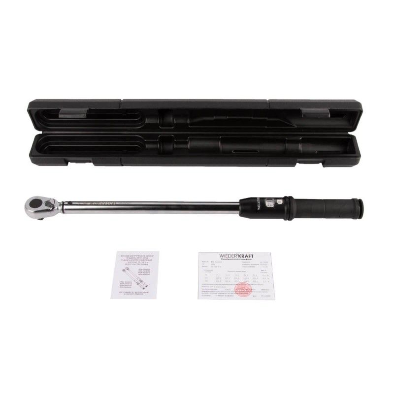 Динамометрический ключ WIEDERKRAFT WDK-NX50350 50-350 Нм трещотка с проходным  квадратом 1/2 - изображение 7