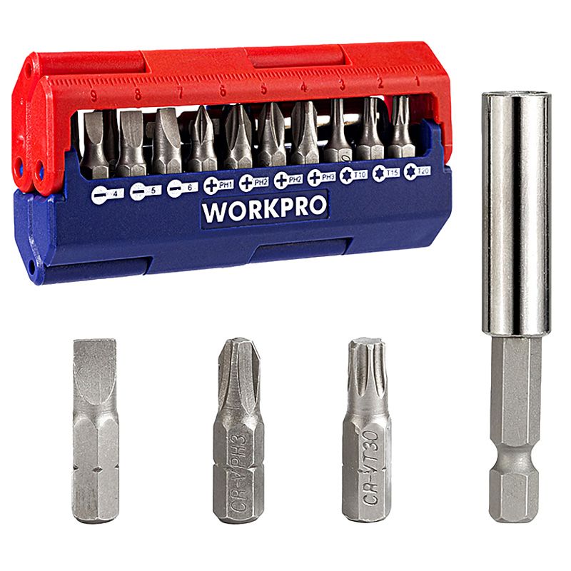 Биты WORKPRO с держателем 13 предметов - изображение 2