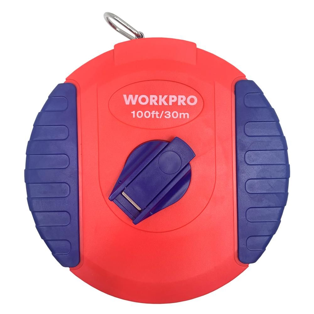 Рулетка WORKPRO 30м фиберглассовый корпус