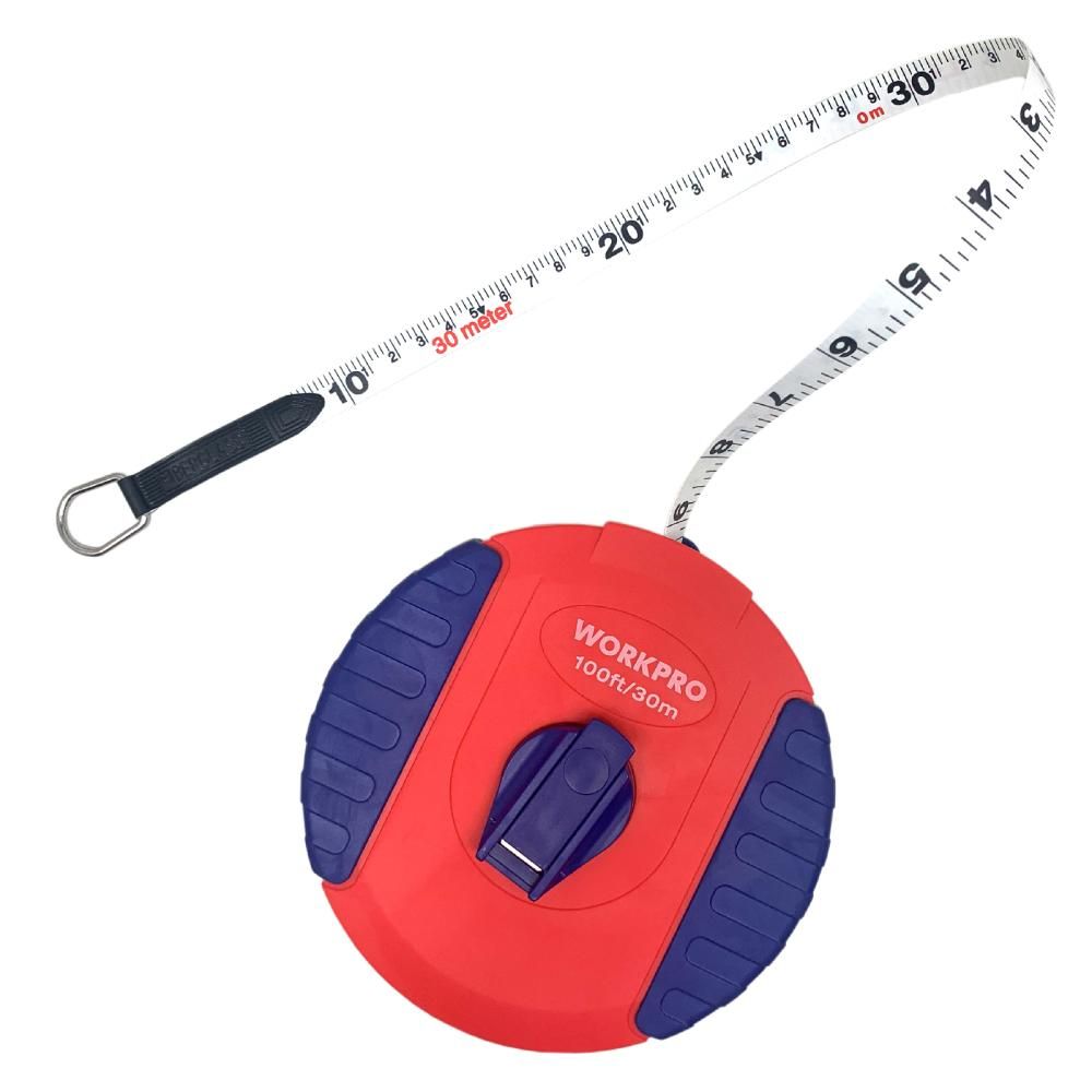 Рулетка WORKPRO 30м фиберглассовый корпус - изображение 4