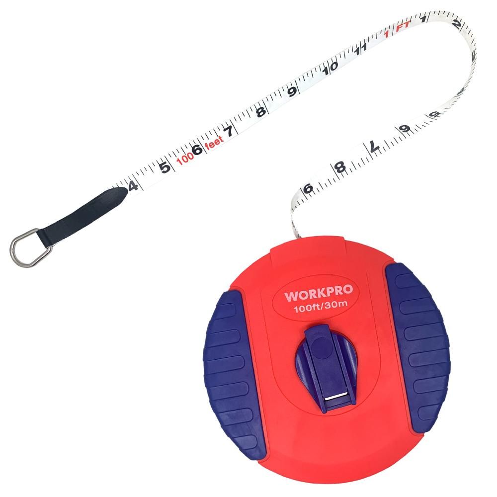Рулетка WORKPRO 30м фиберглассовый корпус - изображение 5