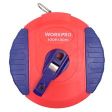 Рулетка WORKPRO 30м фиберглассовый корпус - изображение 7