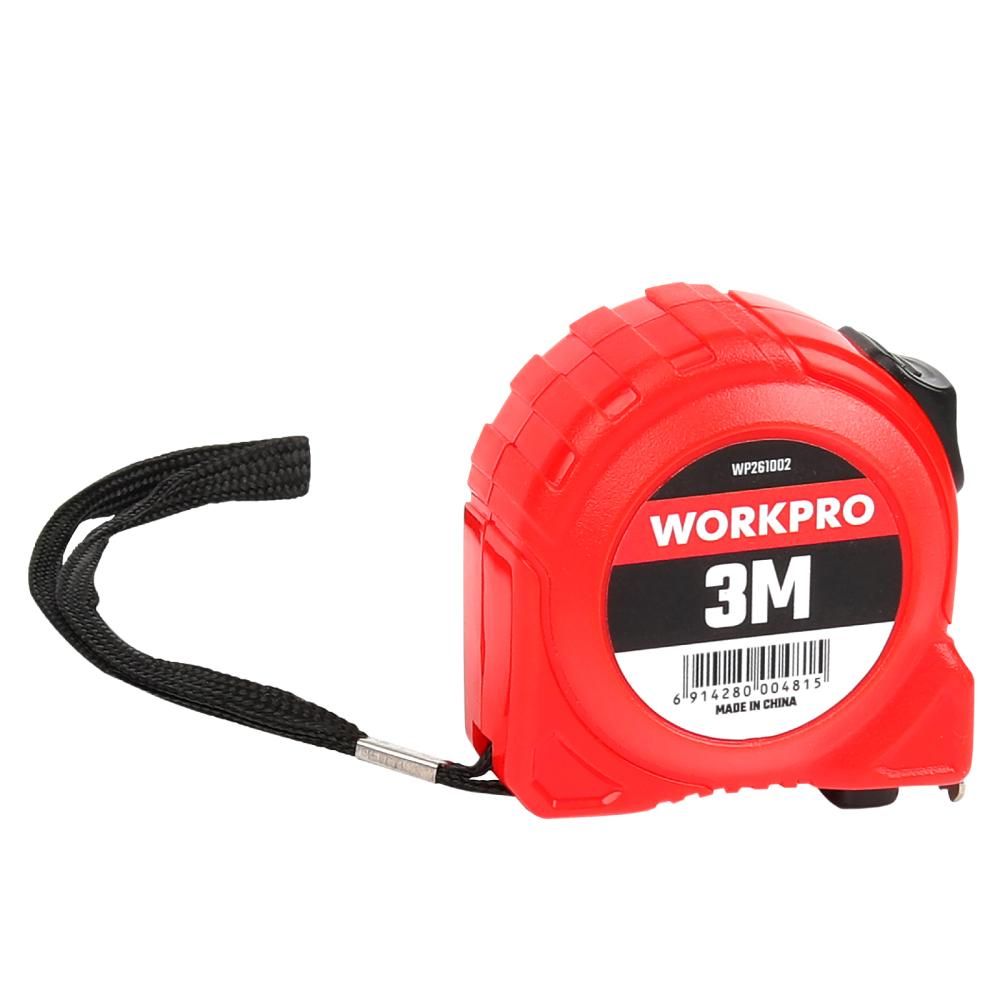 Рулетка WORKPRO пластмассовая 3м*16мм