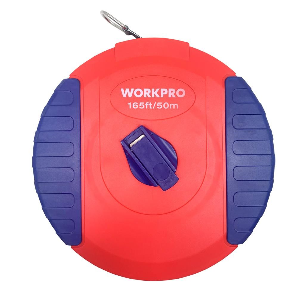 Рулетка WORKPRO 50м фиберглассовый корпус