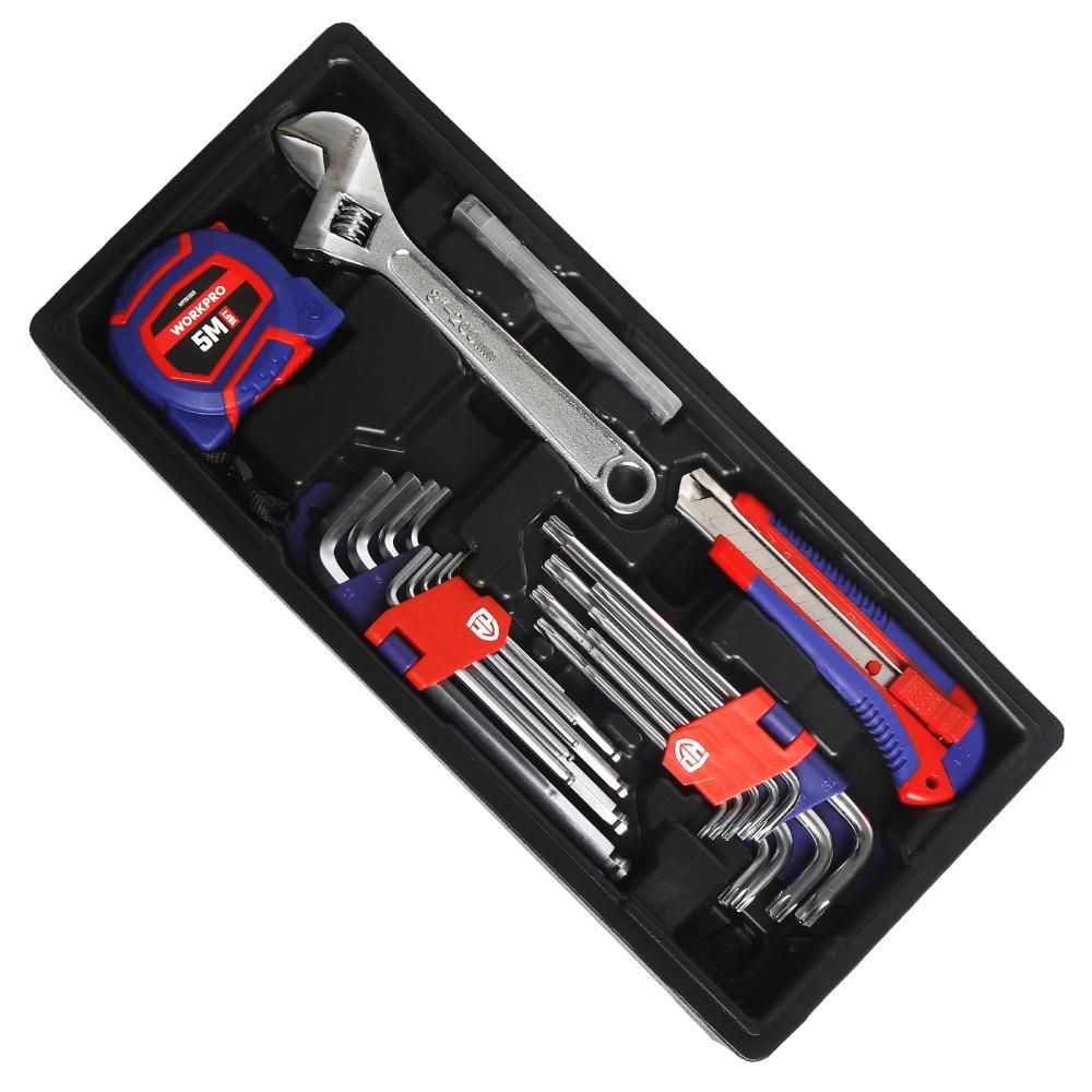 Тележка инструментальная WORKPRO 7 ящиков с 12 Ложемент WORKPROами (2 места) - изображение 6