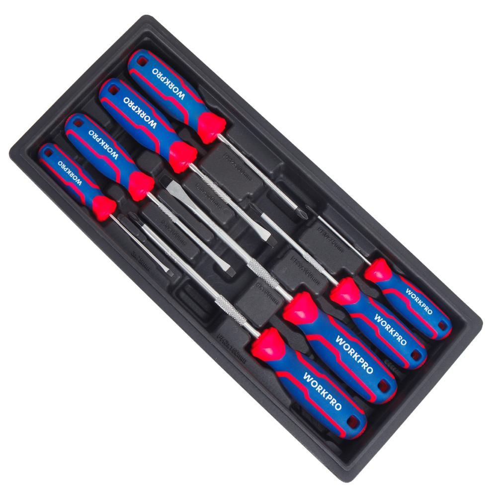 Тележка инструментальная WORKPRO 7 ящиков с 12 Ложемент WORKPROами (2 места) - изображение 9