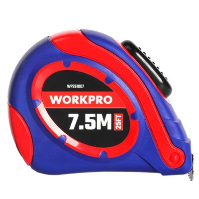 Рулетка WORKPRO 8м(26футов)*25мм металлический корпус - изображение 6