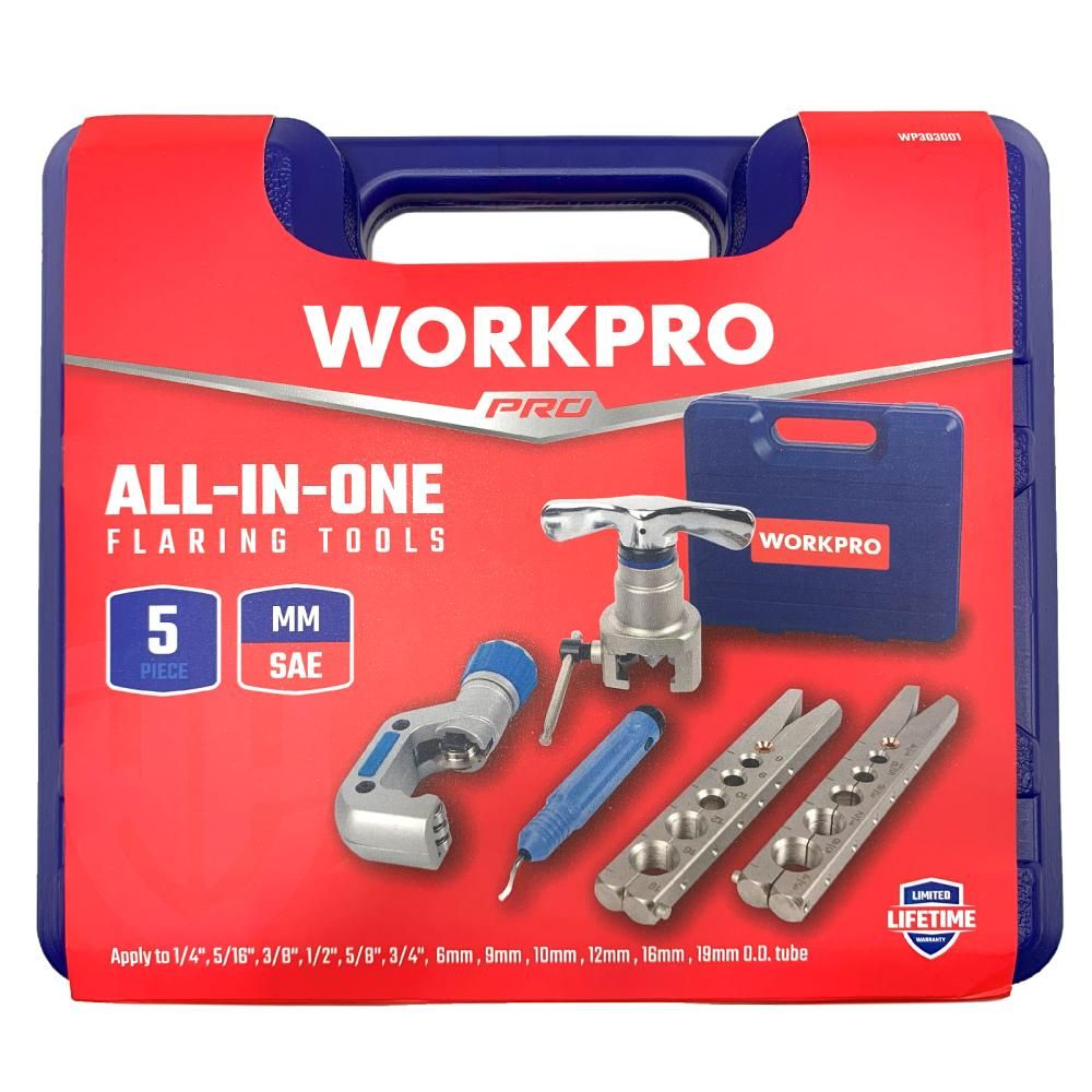 Набор для развальцовки труб WORKPRO ММ/ДЮЙМ - изображение 14