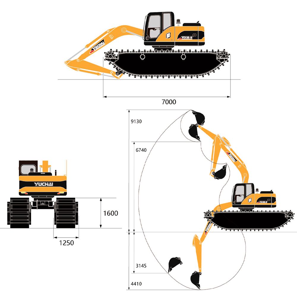 Экскаватор Yuchai YC135S - изображение 2