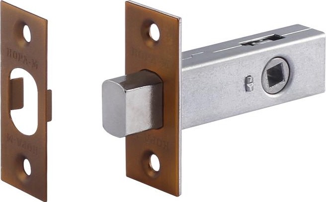 Задвижка дверная НОРА-М З-45 "Матовый кофе" 17216