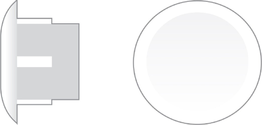 Заглушка ЕВРОПАРТНЕР ZH- 10 белая (16 000шт.) 76062306