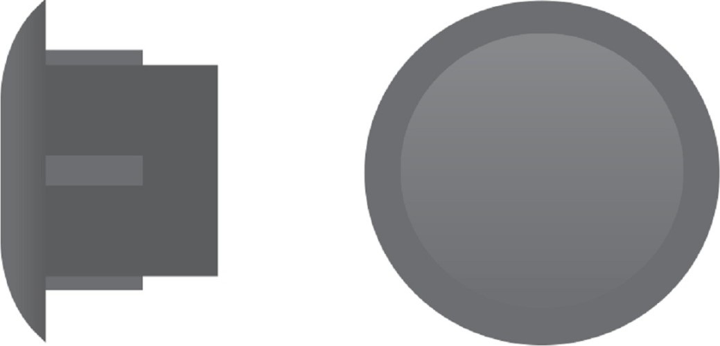 Заглушка ЕВРОПАРТНЕР ZH- 10 серая (16 000шт.) 76062323