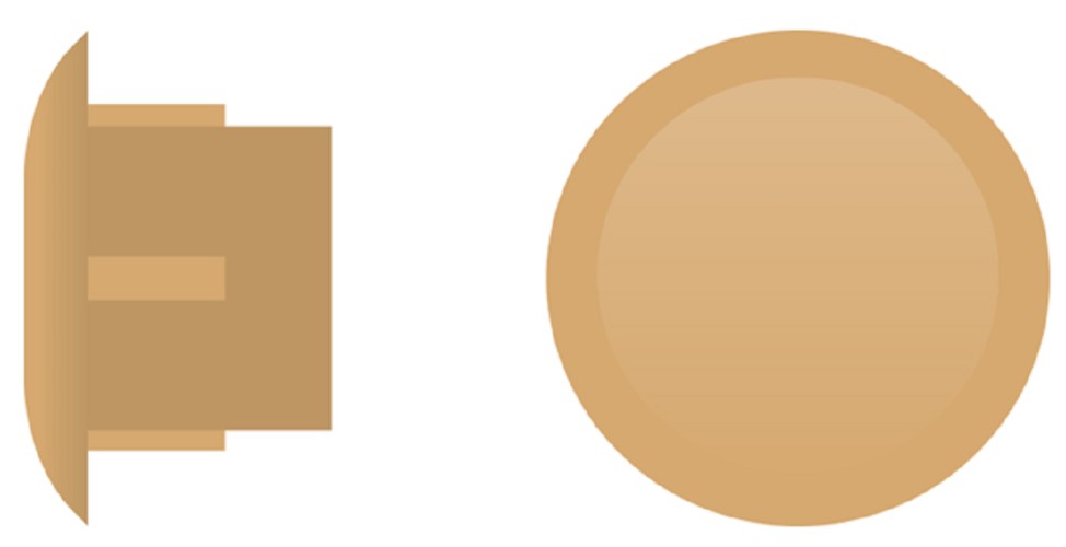 Заглушка ЕВРОПАРТНЕР ZH- 10 сосна (16 000шт.) 76062371