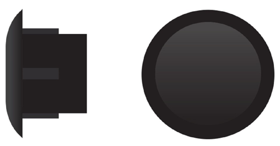 Заглушка ЕВРОПАРТНЕР ZH- 12 черная (10 000шт.) 76062315