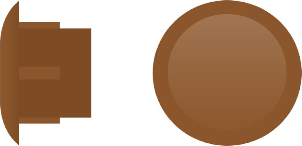 Заглушка ЕВРОПАРТНЕР ZH- 12 коричневая (10 000шт.) 76062348