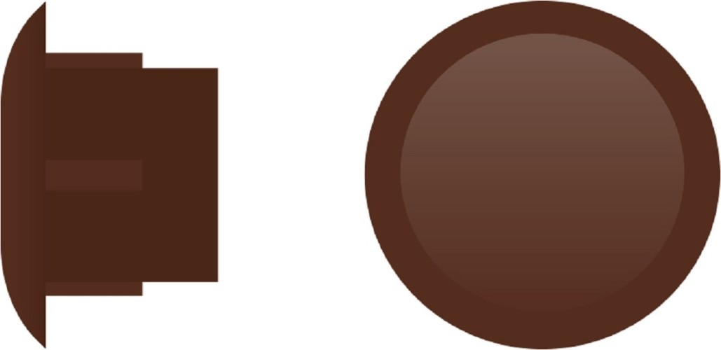 Заглушка ЕВРОПАРТНЕР ZH- 12 темно-коричневая (10 000шт.) 76062356