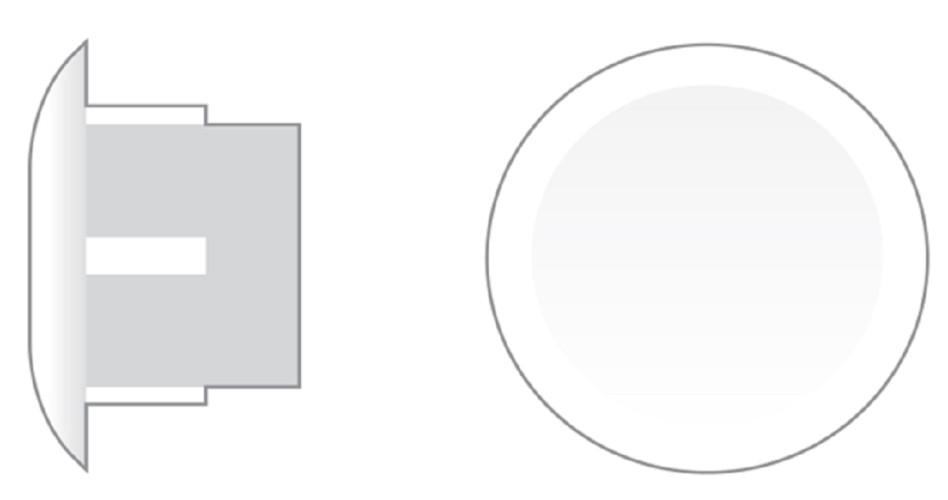 Заглушка ЕВРОПАРТНЕР ZH- 14 белая (8 000шт.) 76062308