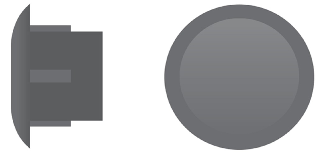 Заглушка ЕВРОПАРТНЕР ZH- 14 серая (8 000шт.) 76062325