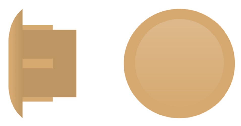 Заглушка ЕВРОПАРТНЕР ZH- 14 сосна (8 000шт.) 76062373