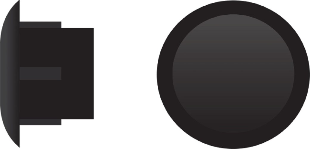 Заглушка ЕВРОПАРТНЕР ZH- 8 черная (12 000шт.) 76062313