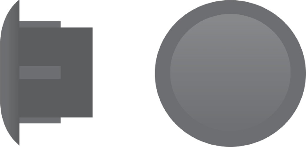 Заглушка ЕВРОПАРТНЕР ZH- 8 темно-коричневая (12 000шт.) 76062354