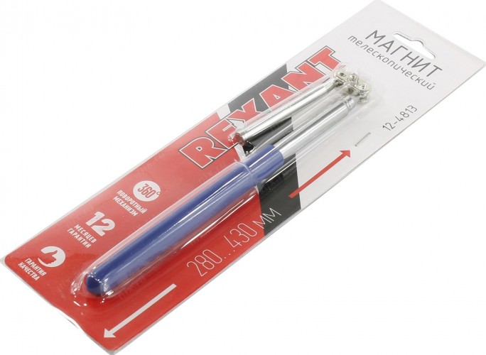 Захват гибкий магнитный REXANT 12-4813 на шарнире телескопический 280-430 мм - изображение 3