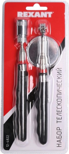 Захват гибкий магнитный телескопический REXANT 12-4822 зеркало в наборе