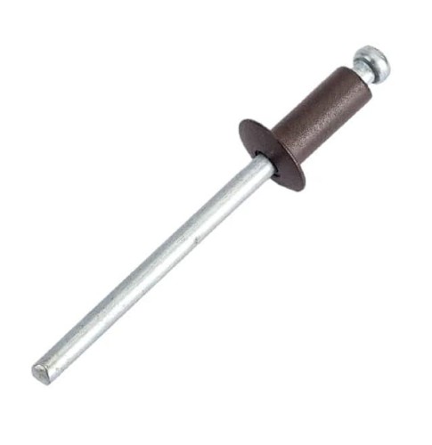 Заклепка алюминиевая Кобальт 911-024 вытяжные 4,0х10 мм, коричневые ral 8017 (50 шт.)