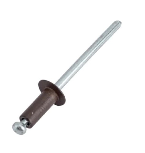 Заклепка алюминиевая Кобальт 911-024 вытяжные 4,0х10 мм, коричневые ral 8017 (50 шт.) - изображение 2