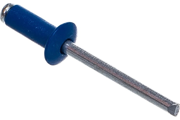 Заклепка алюминиевая Кобальт 910-973 вытяжные 4,8х12 мм, синие ral 5005 (50 шт.)